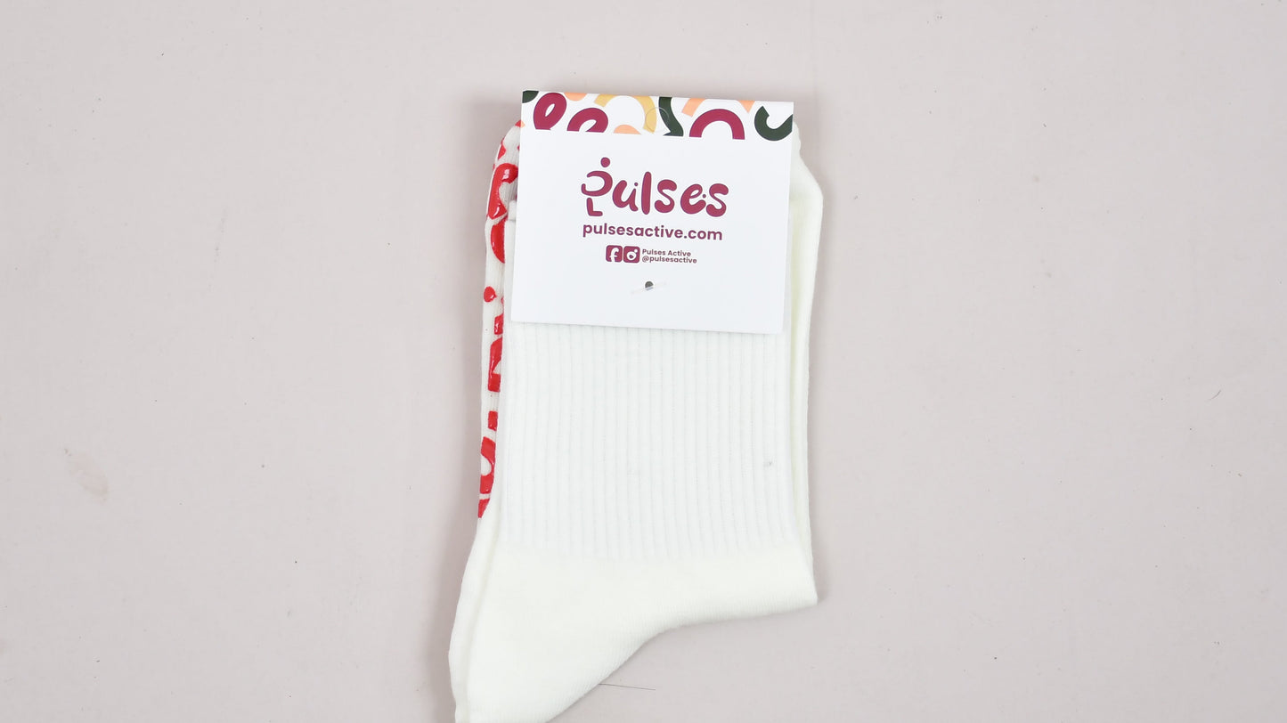 Ivory Crew Socks